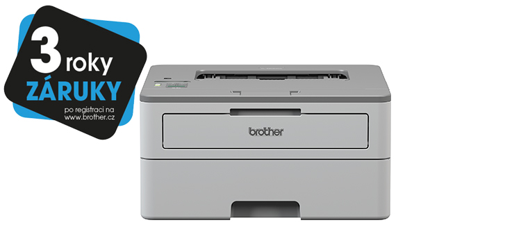 HL-B2080DW printer with 3 years warranty sticker